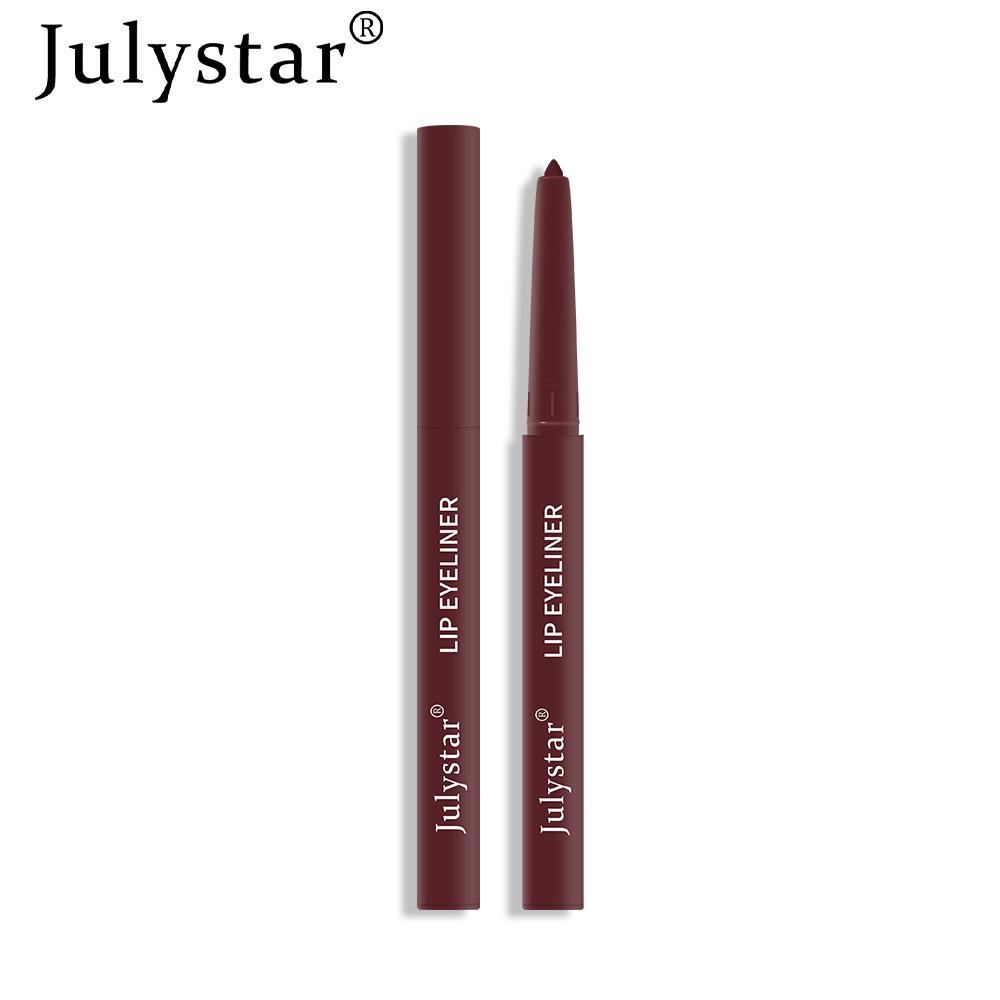 Pink Waterproof Automatic Matte Lip Liner - Smudge-Proof Lipstick Pencil