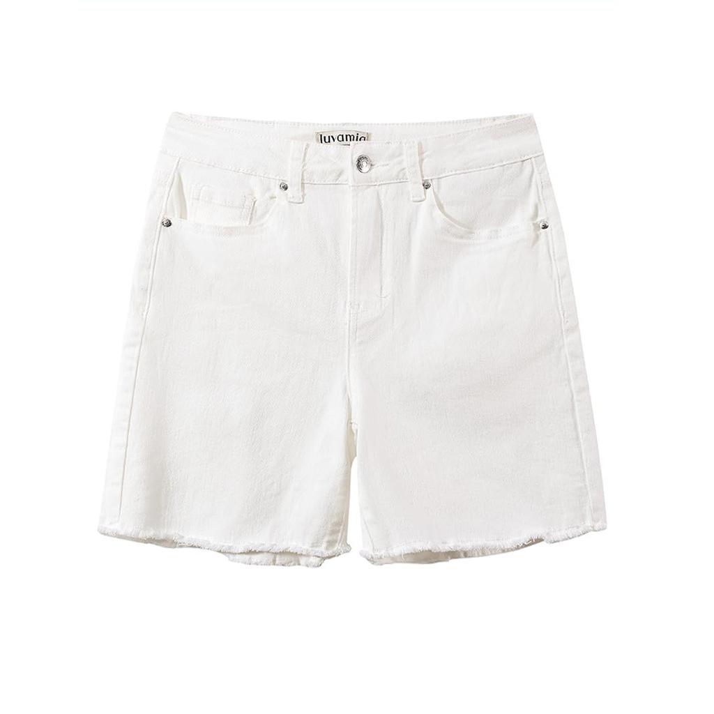 Dámské džínové klasické všestranné módní kraťasy s vysokým pasem