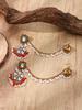 Bohemian Pearl Tassel Lantern Earrings