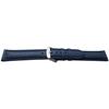 Bracelet De Montre De Luxe En Cuir Bleu Marine 18mm (16mm) Extra Long