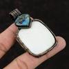 Scolecite Gemstone Pendant Copper Wire Wrapped Scolecite Jewelry Labradorite Pendant Handmade Pendant Stylish Copper Jewelry Gift For Women