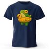Frog Who Can't Swim Cotton Short Sleeves Shirt with Multiple Colors To Choose From Men's Oversized Breathable T-shirt