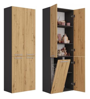 Nel 1K/DD ANTHRACITE ARTISAN Bathroom Column