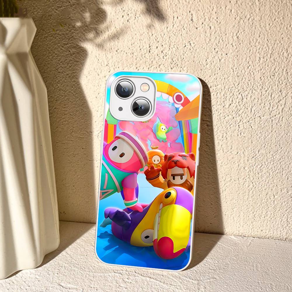 F-Fall G-Guys Party Game Tempered Glass For Iphone 14 13 12 11 Pro Mini XS MAX 14Plus X XS XR Cover