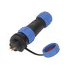 SP13 2 Pin Aviation Connector IP68 Waterproof Butt Joint Plug Socket Electrical Cable Wire Connector