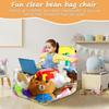 Clear Stuffed Animal Bean Bag Chair Cover for Kids, Waterproof Large Stuffable Beanbag Chair Cover, Creative PVC Plush Toys Storage, for Organizing