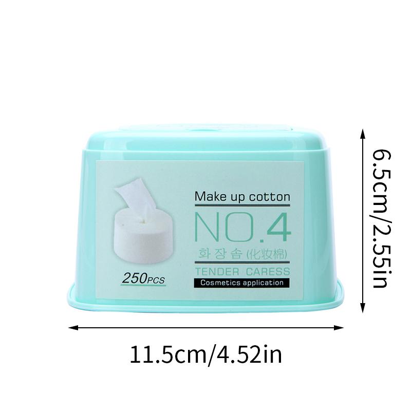 250pcs of Non-woven Fabric Thin Boxed Makeup Cotton Disposable Water-saving Makeup Remover Cotton Pad Wet Compress