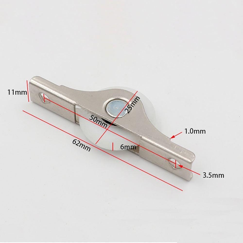 Nylon Sliding Door Bottom Pulley Iron Slotted Door Wheel Portable Barn Door Rollers  Worker