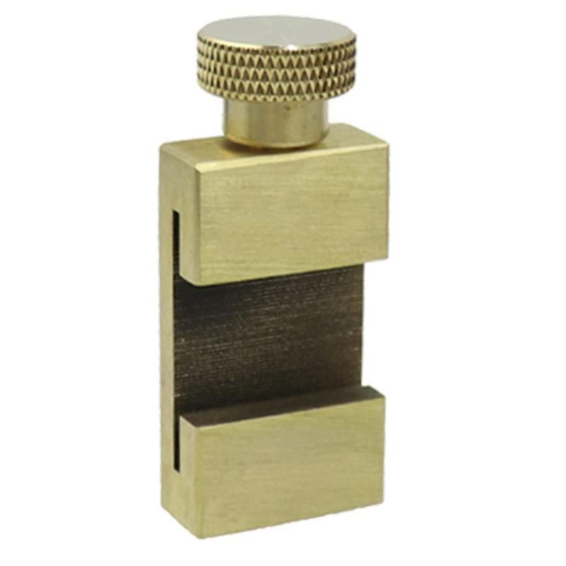 Heavy Duty Quick Install Brass Limit Stop Positioning Aid For Steel Rules No Tool Setups Measurement Gauges Accessory