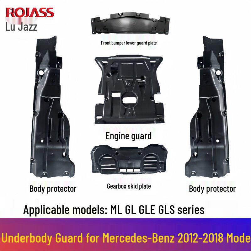 Compatible Parts for Mercedes W166: GLS450 Front Bumper, ML320 Body, GLE Fender, 350 Engine, GL400 Gearbox Front Bumper Underguard
