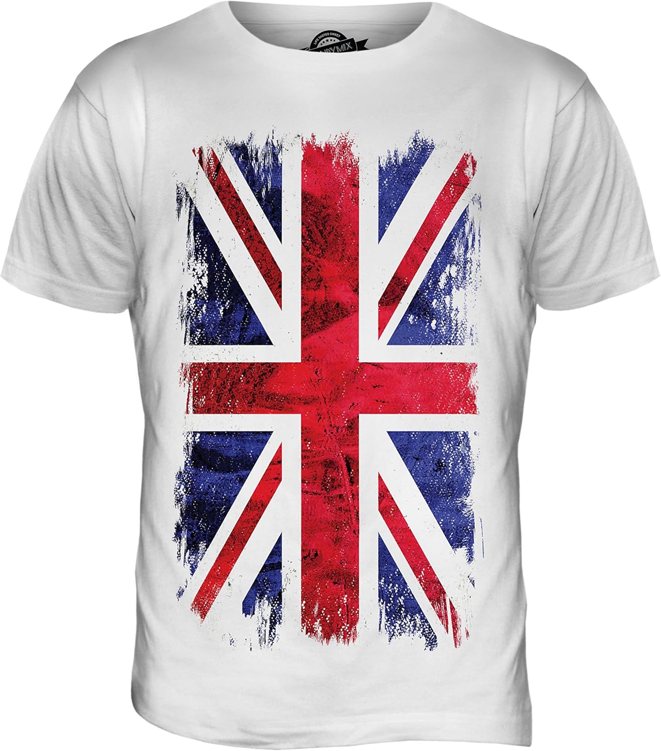 Great Britain Union Jack Grunge Flag Mens T Shirt Top T-Shirt 3XL