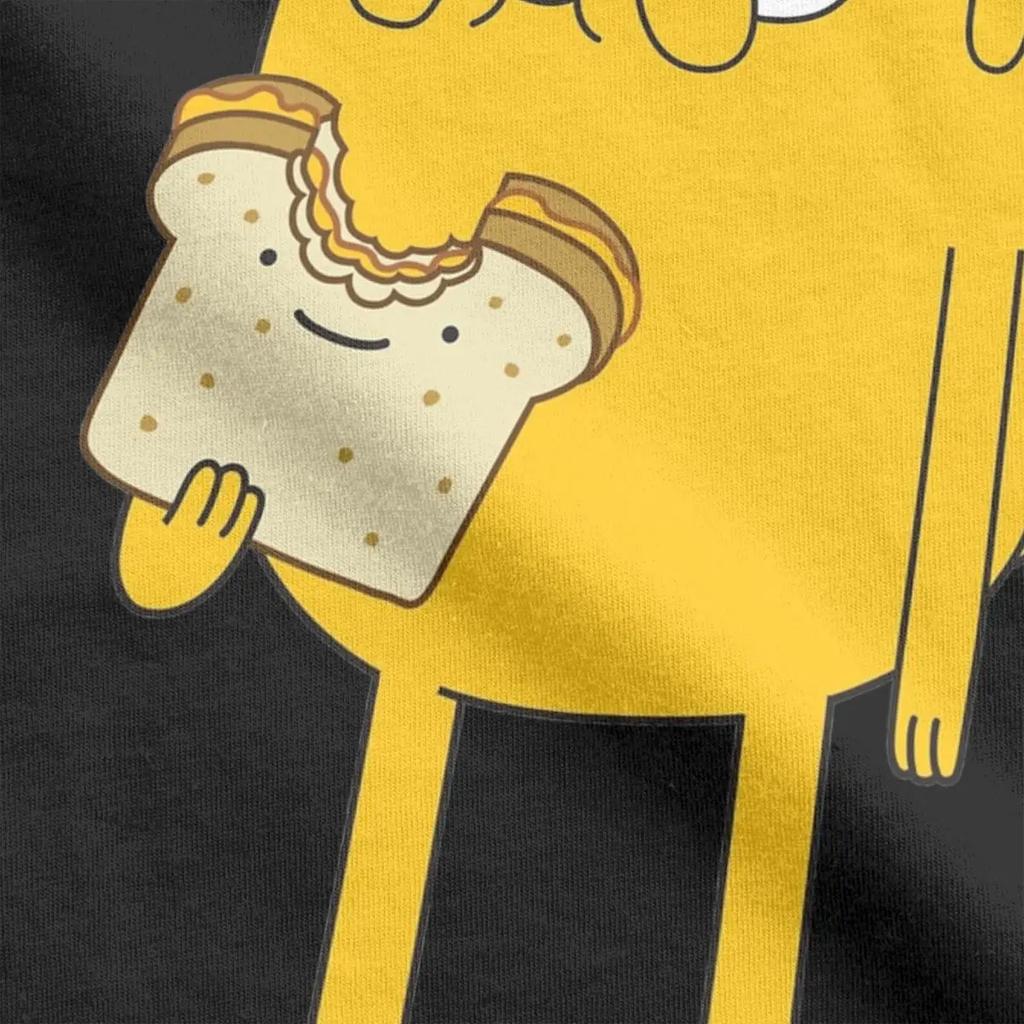Humorous Jake The Dog Sandwich T-Shirt Men Round Neck Cotton T Shirts Short Sleeve Tee Shirt Gift Idea Clothing
