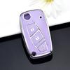 3 tlačítka TPU Shell Fob pro FIAT Panda Stilo Punto Doblo Grande Bravo 500 Ducato Minibus Auto Flip Key Case Kryt Příslušenství