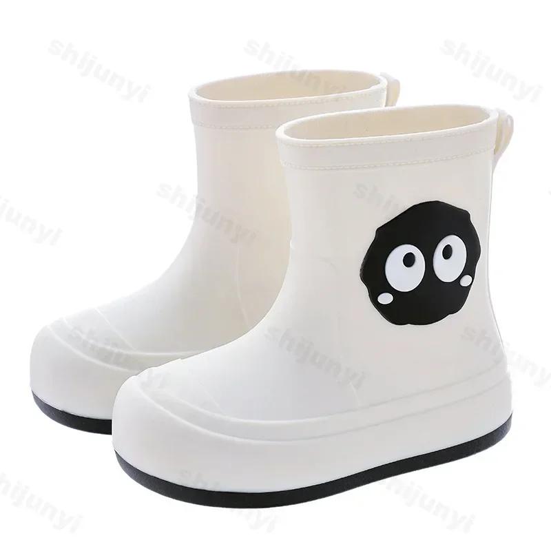 Fashion New Toddler Kids Rain Boots Children Cartoon Rain Boot Cartoon Cute Shoes for Boys Girls Waterproof EVA Non Slip Short Boots