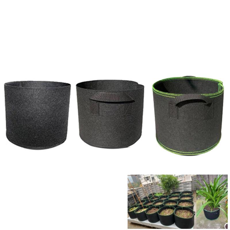 1 Gallon Plant Grow Bags Flower Planter Pots Non Woven Fabric Nursery Starter Pots Tree Planting Bag Growth