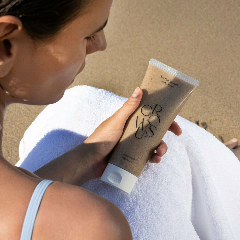 GROWUS Détartreur pour cuir chevelu Sea Salt Therapy 250 g