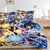 3pcs Battle of Legends Naruto vs Sasuke Bedding Set - 1 Soft Quilt Cover + 2 Pillowcases, Machine Washable - Suitable for All Seasons, Perfe