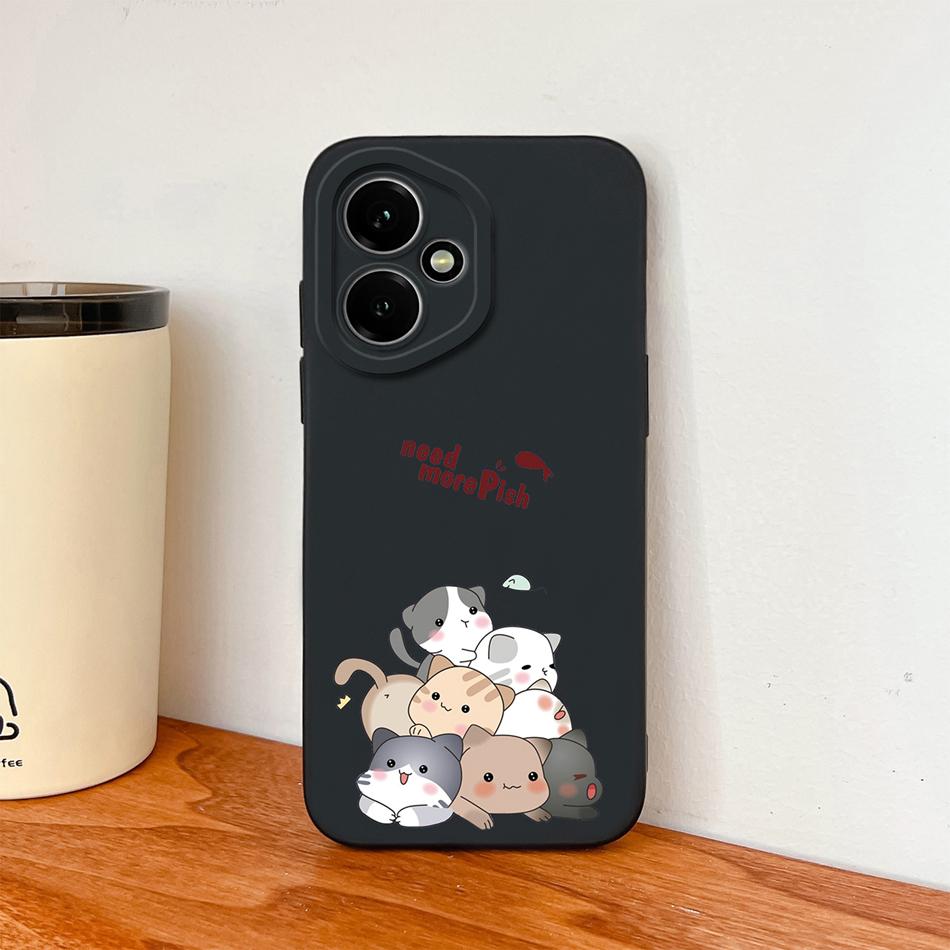 Case For Honor 400 Pro Global Cartoon Dinosaur Back Cover Liquid Silicone Full Protection Durable Shockproof Phone Protectors