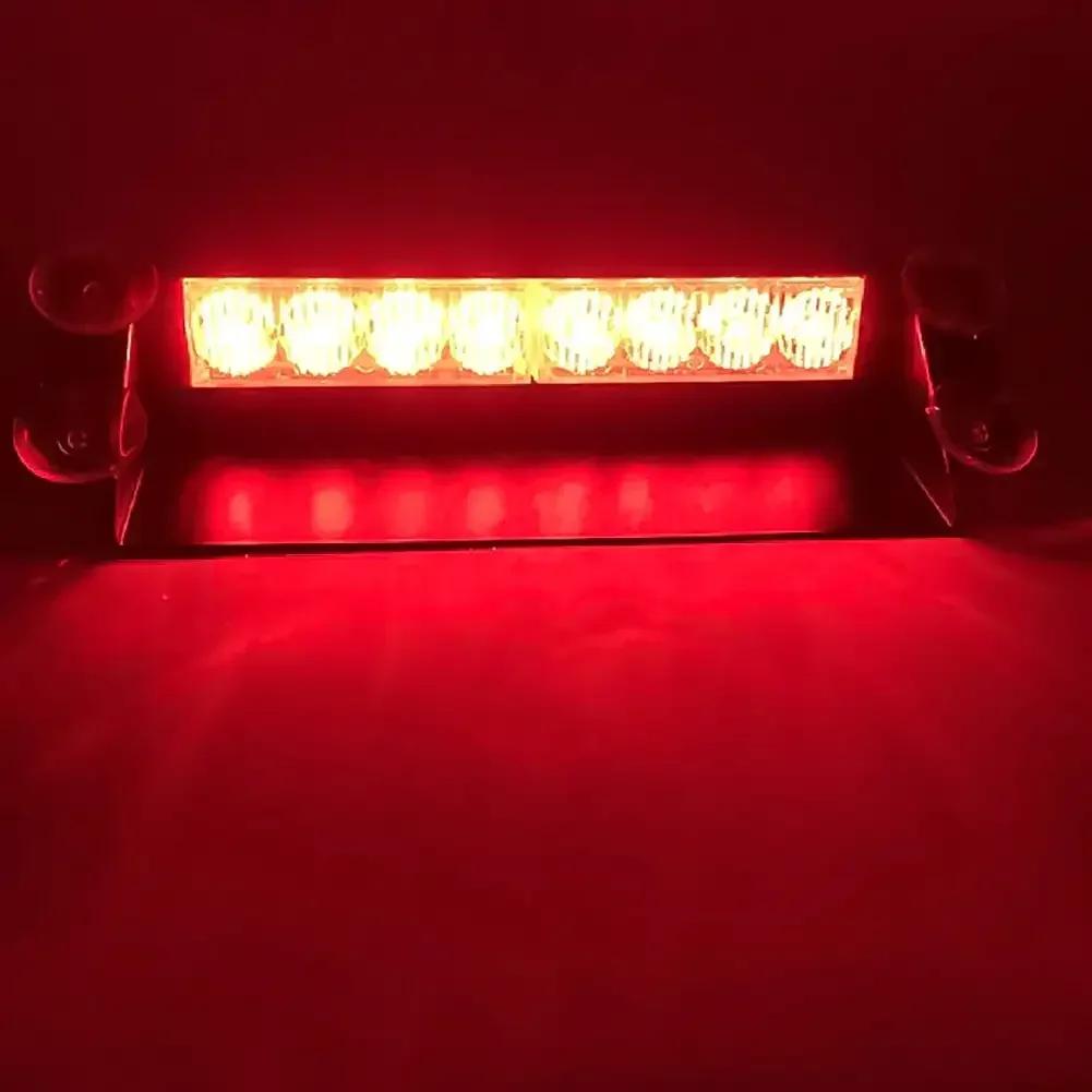 8 LED policejních světel Stroboskop pro auto 12V nouzová signální lampy Výstražné světlo Auto Truck Bliká Osvětlení čelního skla
