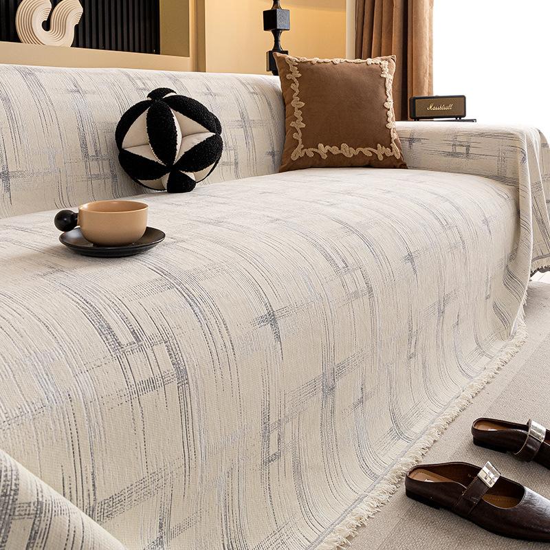 

Новое простое ветровое диванное полотенце 2025 года, универсальное для всех сезонов, подушка для дивана прямой ряд, цельный кожаный чехол для дивана 180*230cm