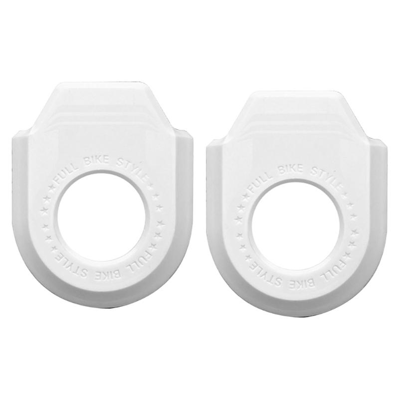 1 пара защитных чехлов на шатуны велосипеда, защита рук, защитный чехол на шатуны педалей, универсальные велосипедные аксессуары белый