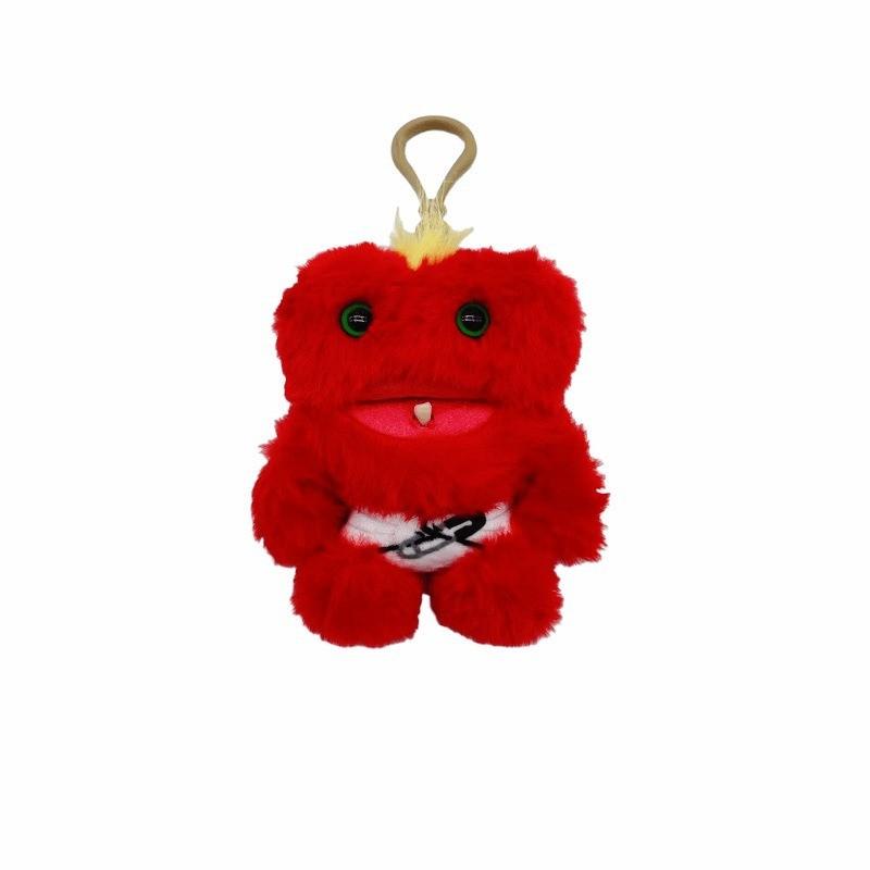 Big Teeth Fuggler Monster Plush Keychain Toy Cartoon Design Children Gift Use