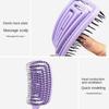 Kunststoffe Anti Klit Haarbürste Rosa/Grün/Lila/Schwarz Haar Kopfhaut Kamm Kopfhaut Massage Kamm Frauen