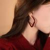 Vintage Luxe Anke La Red 925 Silver Earrings Zircon Studs Minimalist Elegant Fashion Jewelry For Women