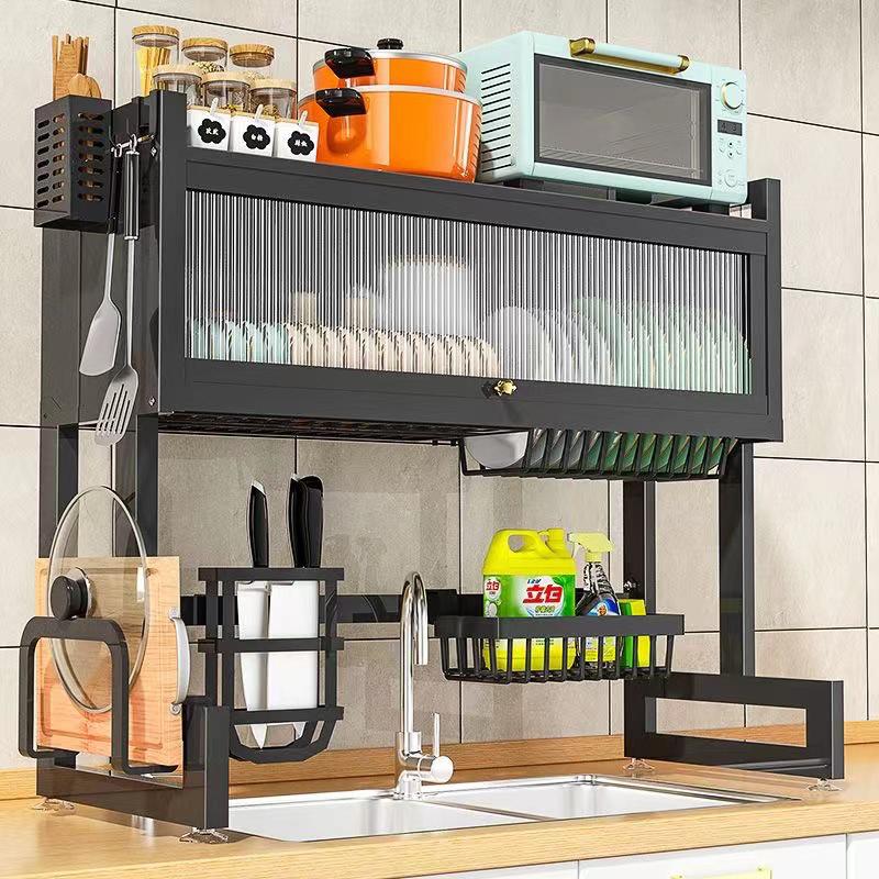 Multi-functional Dustproof Kitchen Countertop Storage Rack