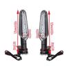 1 Pair LED Motorcycle Turn Signals, ABS Material, Color: As Shown