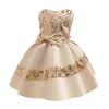 Girls' Holiday Sequined Princess Dress for Parties and Performances