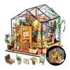 ROBOTIME Miniatuur Huis Poppenhuis DIY Minikit Poppenhuis Mini Model Kit met LED Licht Figuur Accessoire DIY Knutsel Speelgoed voor Kinderen Volwassenen