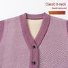 Grandma's Plus Velvet Knit Vest: Cozy Shawl for Middle-Aged and Elderly Women in Spring, Autumn, and Winter