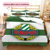 SK Rapid Wien Pattern Bedding Quilt Set  Home Decoration  Gift (1 * Duvet Cover + 2 * Pillowcase  Without Core)