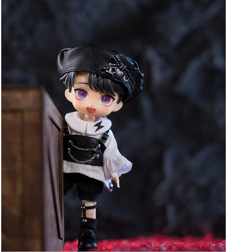 Ob11 Clothes Sweet Cool Black White Suit Hat Shirt Socks for GSC, Obitsu11, Molly, P9, 1/12bjd Doll Accessories Boy Girl Toy