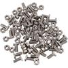 Greenhouse Nuts Bolts Set, 50Set Stainless Steel M6x14 Bolts and M6 Hexagonal Nut Greenhouse Nuts Screws Assortment Set Green House Accessories