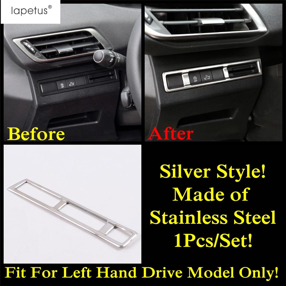 Stainless Steel Accessories For Peugeot 3008 5008 GT 2017 - Main Driving Glove Box / Head Light / Water Cup / Air Cover Trim