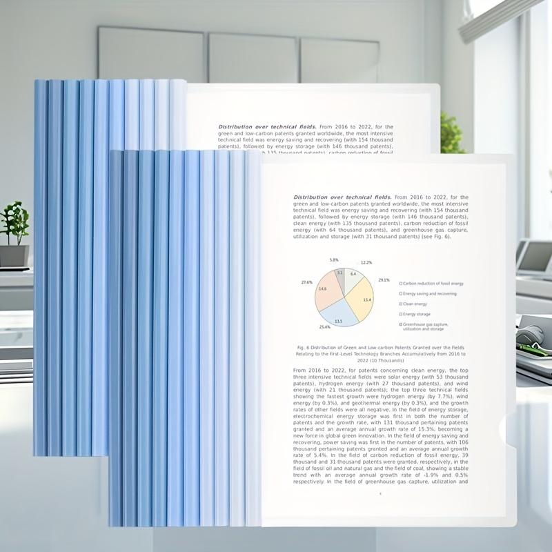 20pcs Folders, Lever Clips, Pull Bar Clips, Display Folders, Strip Binders, School Supplies, Portable A4 Binders