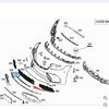 Front Bumper Center Trim Bright Strip for Mercedes-Benz S-Class S350 W222