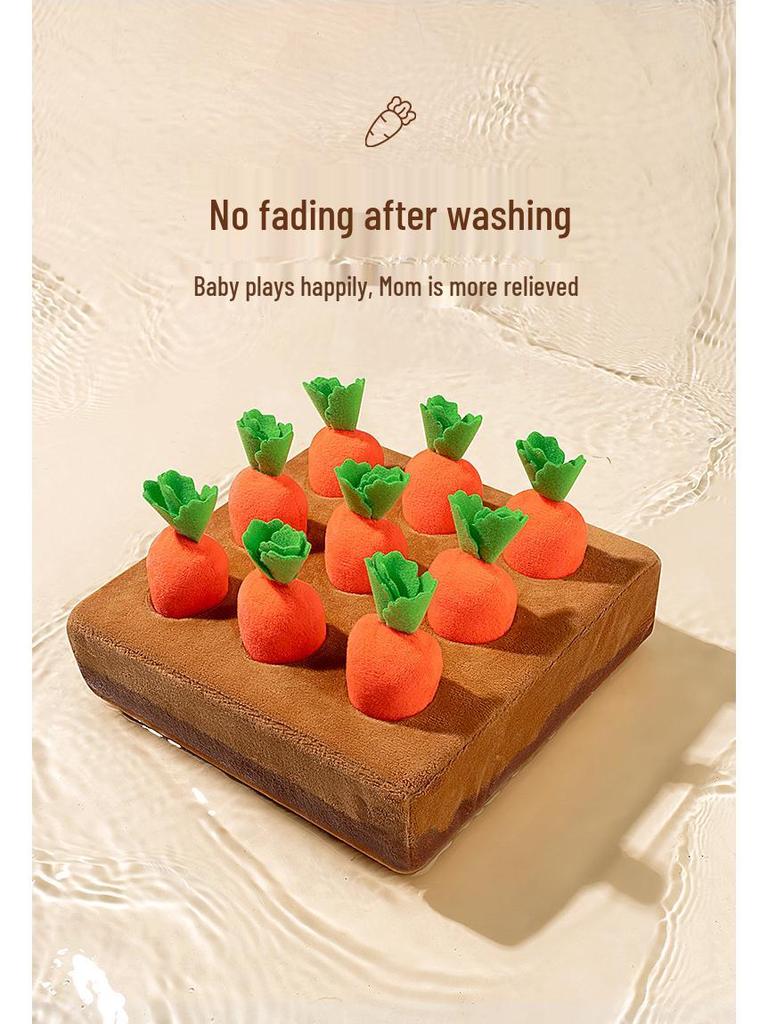 Baby Pull Radish Toy: Early Learning & Motor Skills Training for 0-2 Years, Chewable for Infants 6+ Months