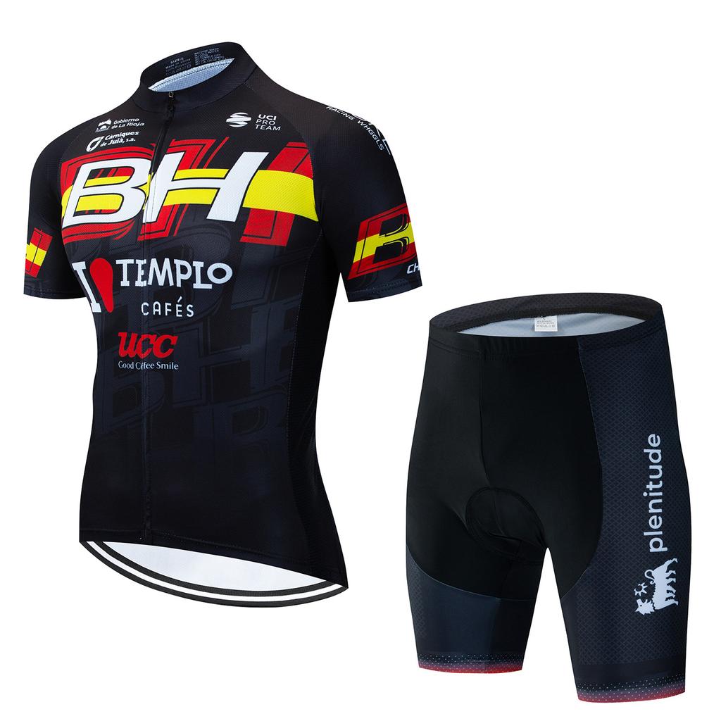 Summer Short-Sleeved Cycling Suit Breathable Men'S And Women'S Cycling Shirts Cycling Tops And Pants Kuqi