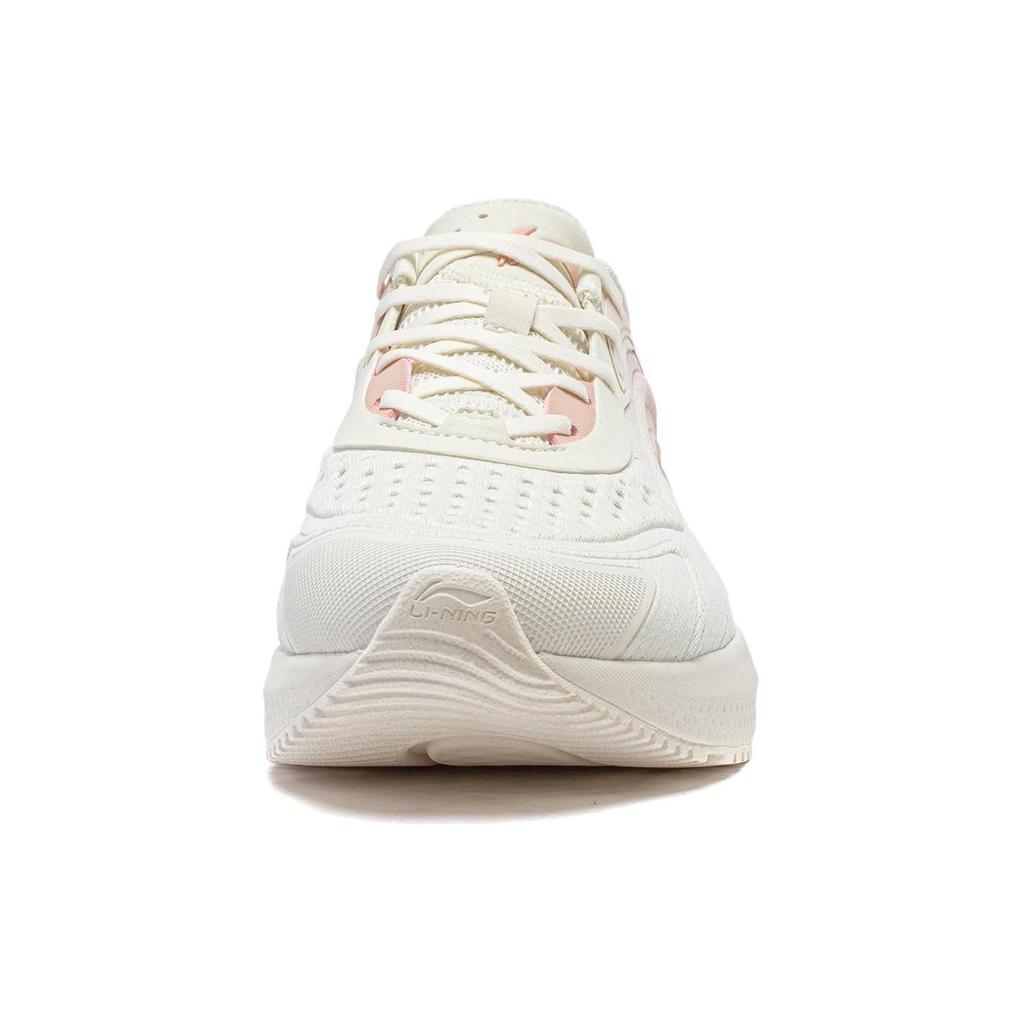 Li Ning EazGo Cushioning, Wear Resistant Low top Running Shoes Women's White Pink ARST042-2