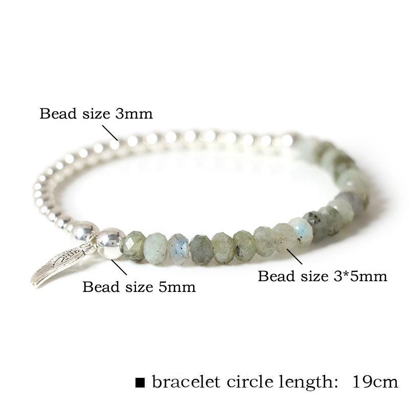 Natural Stone Rose Pink Quartz Bracelet 3x5mm Faceted Tiger Eye Agates Angel Wing Pendant Bracelets Women Men Lucky Jewelry Gift