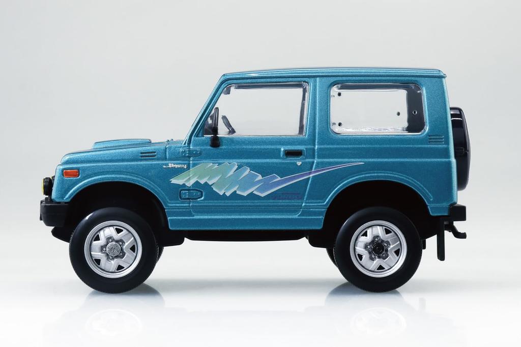 Aoshima Bunka Kyozai (AOSHIMA) 1/32 Scale Rakupla Snap Kit No. 18-TB Suzuki JA11 Jimny Triton Blue Metallic Pre-Colored Plastic Model Kit (Automobile)