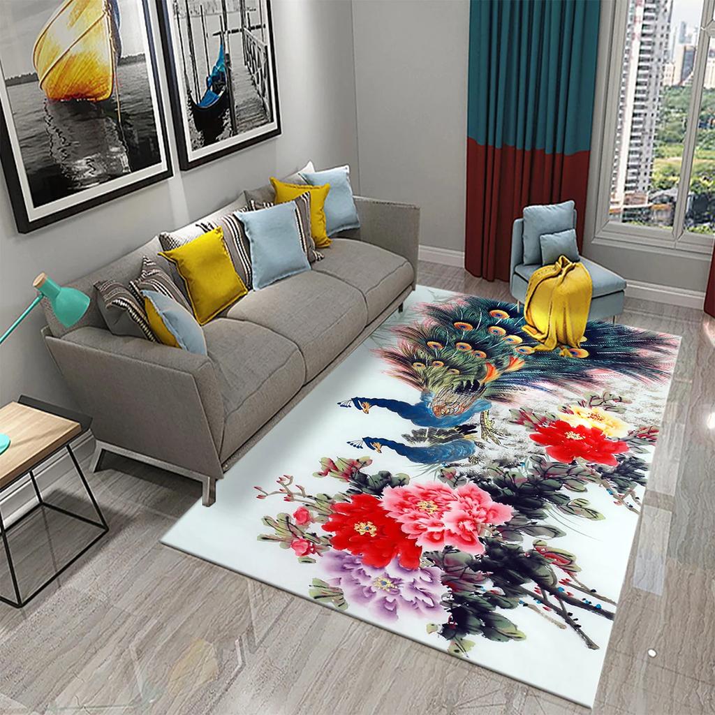 Colorful Ink Painting Carpet Abstract Drawing Art Rugs for Bedroom Living Room Large Area Carpets Floor Rugs Entrance Door Mat