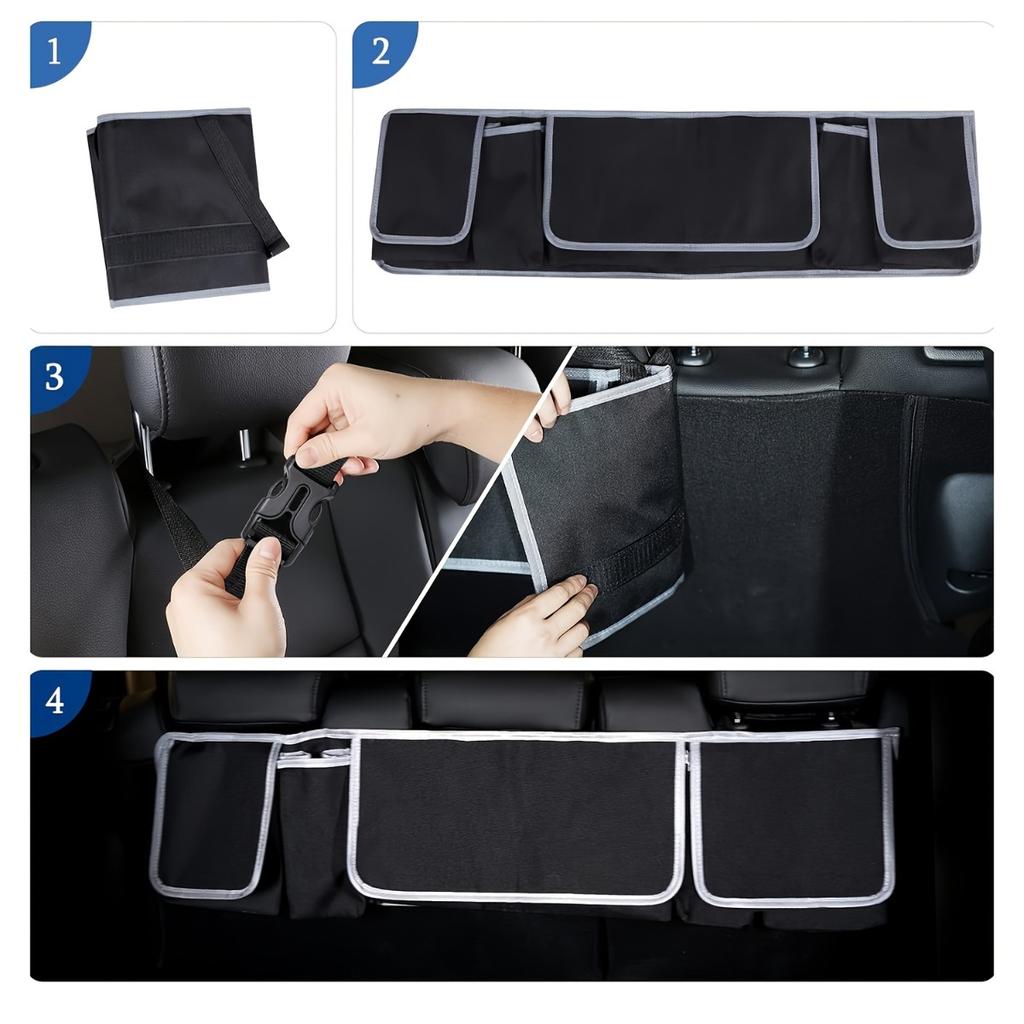 General Motors Car Seat Back Storage Bag Large Capacity 600D Oxford Fabric Multi-Pocket