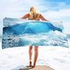 Microfiber Iceberg Beach Towel,Beach Towels Oversized, Quick Dry Sand Free Bath Towel Large, Absorbent Sup Soft Bathroom Towel