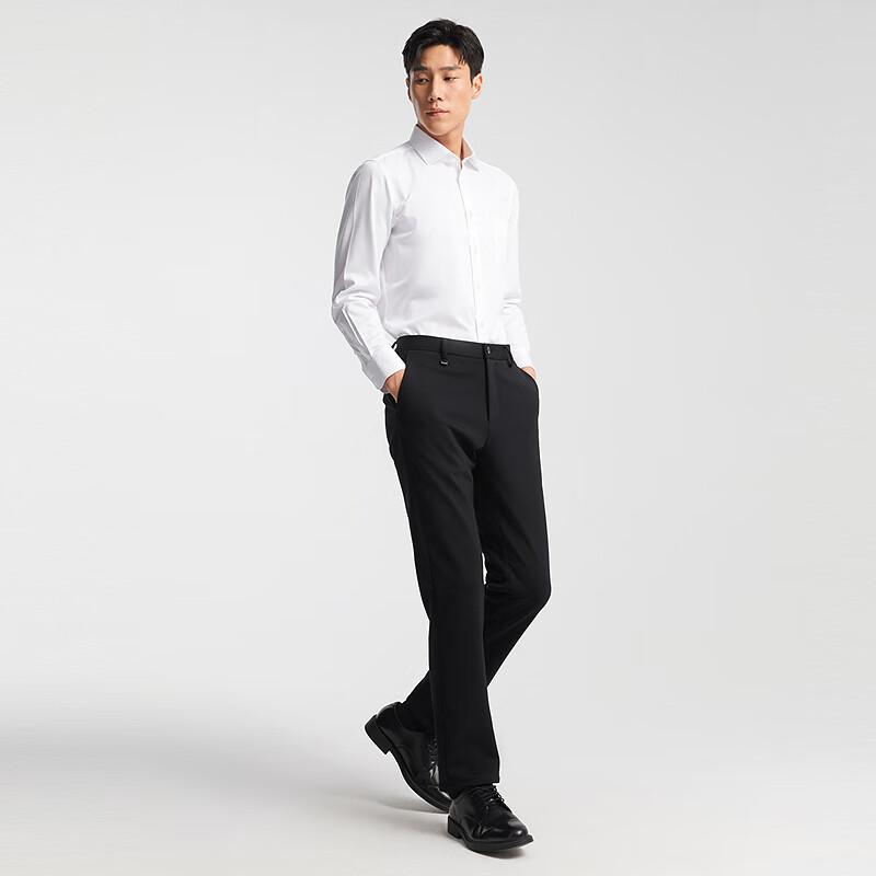 Youngor Men's DP Non-Iron Long Sleeve Shirt Autumn Winter New Official Business Solid Casual Commuter Shirt 109890
