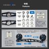 HEIGHTEN 130mm Baitcasting Reel Handle, 7 Colors, 70% Aviation Aluminum, Compatible with Shimano, Daiwa, and Abu Garcia Baitcasting Reels (Dark Blue &