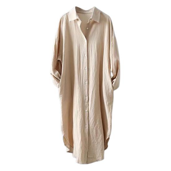 Chemise Femme Revers Manches Longues Boutons Patte de Boutonnage Hauts de Chemise avec Poches Couleur Unie Coupe Régulière Chemise Décontractée Travail Vie Quotidienne